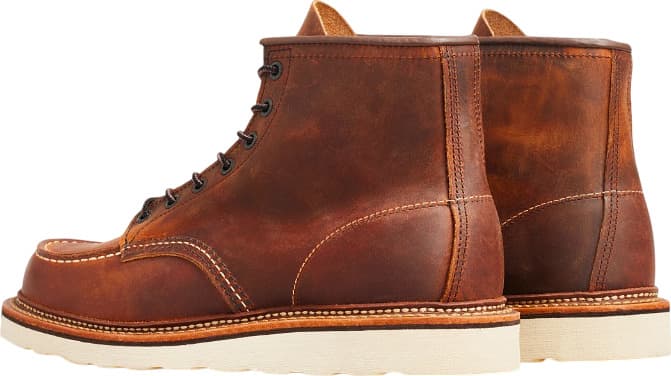 Product gallery image number 4 for product 6-inch Classic Moc Copper Rough and Tough Leather Boots - Men's