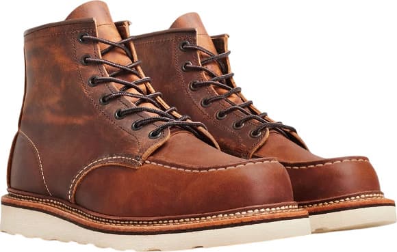 Product gallery image number 5 for product 6-inch Classic Moc Copper Rough and Tough Leather Boots - Men's