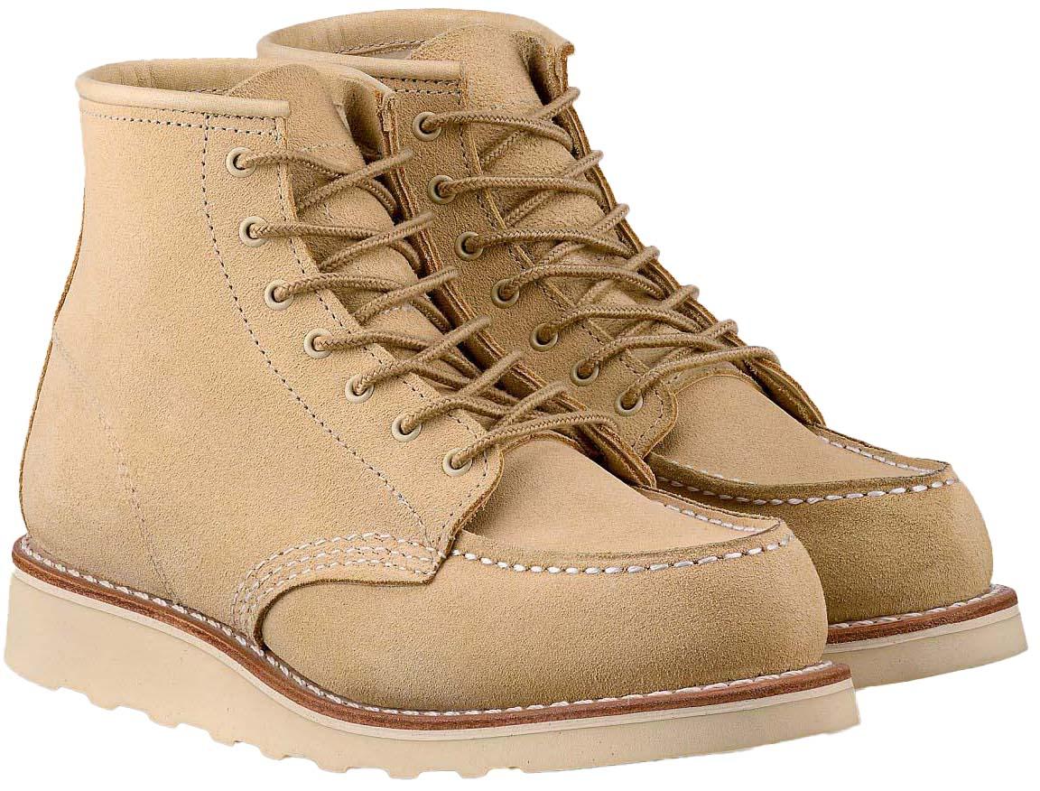 Product gallery image number 3 for product 6-inch Classic Moc Cream Abilene Leather Boots - Women's