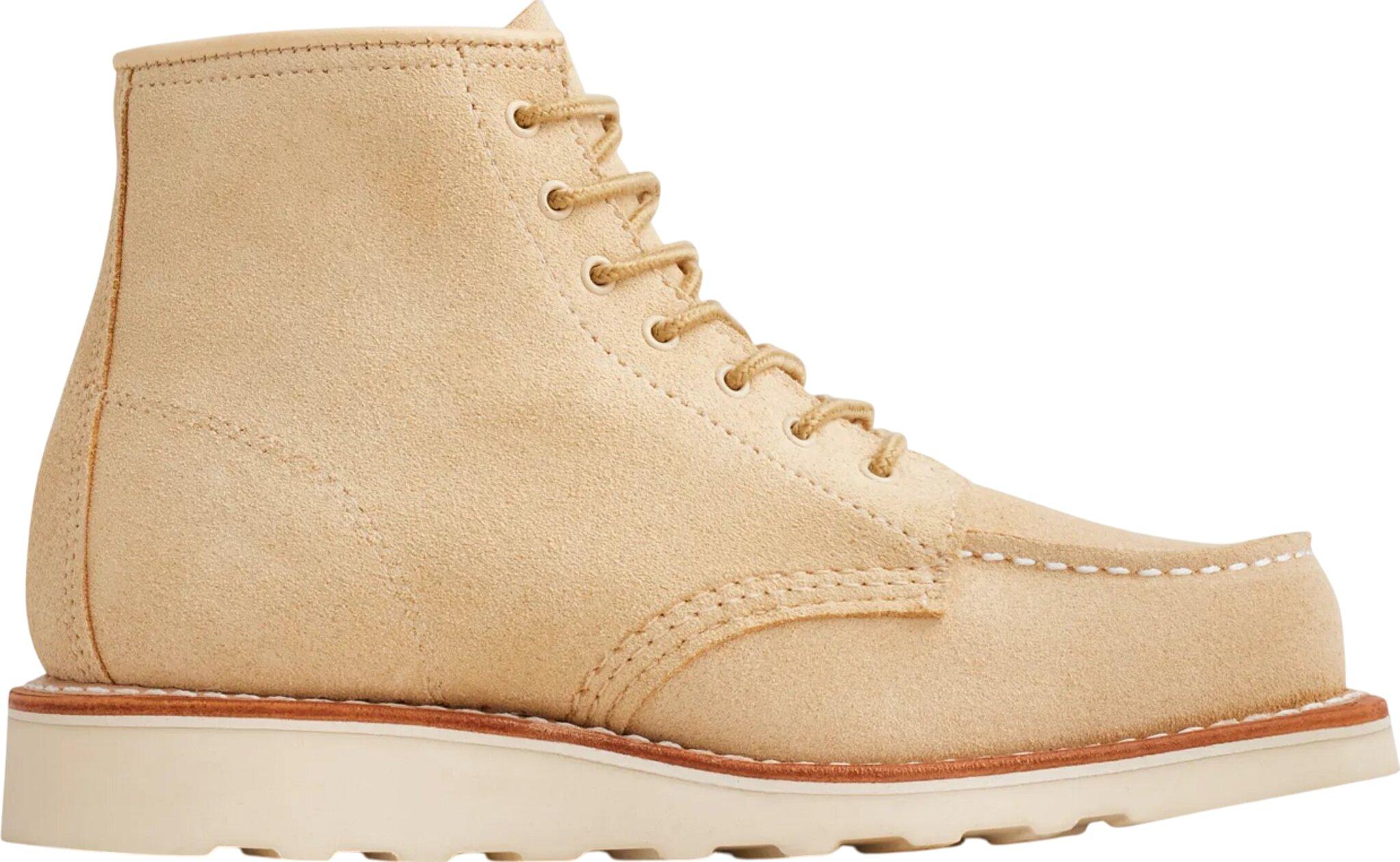 Product gallery image number 1 for product 6-inch Classic Moc Cream Abilene Leather Boots - Women's
