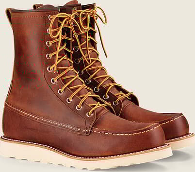 Product gallery image number 3 for product 8-inch Classic Copper Rough and Tough Leather Moc - Men's