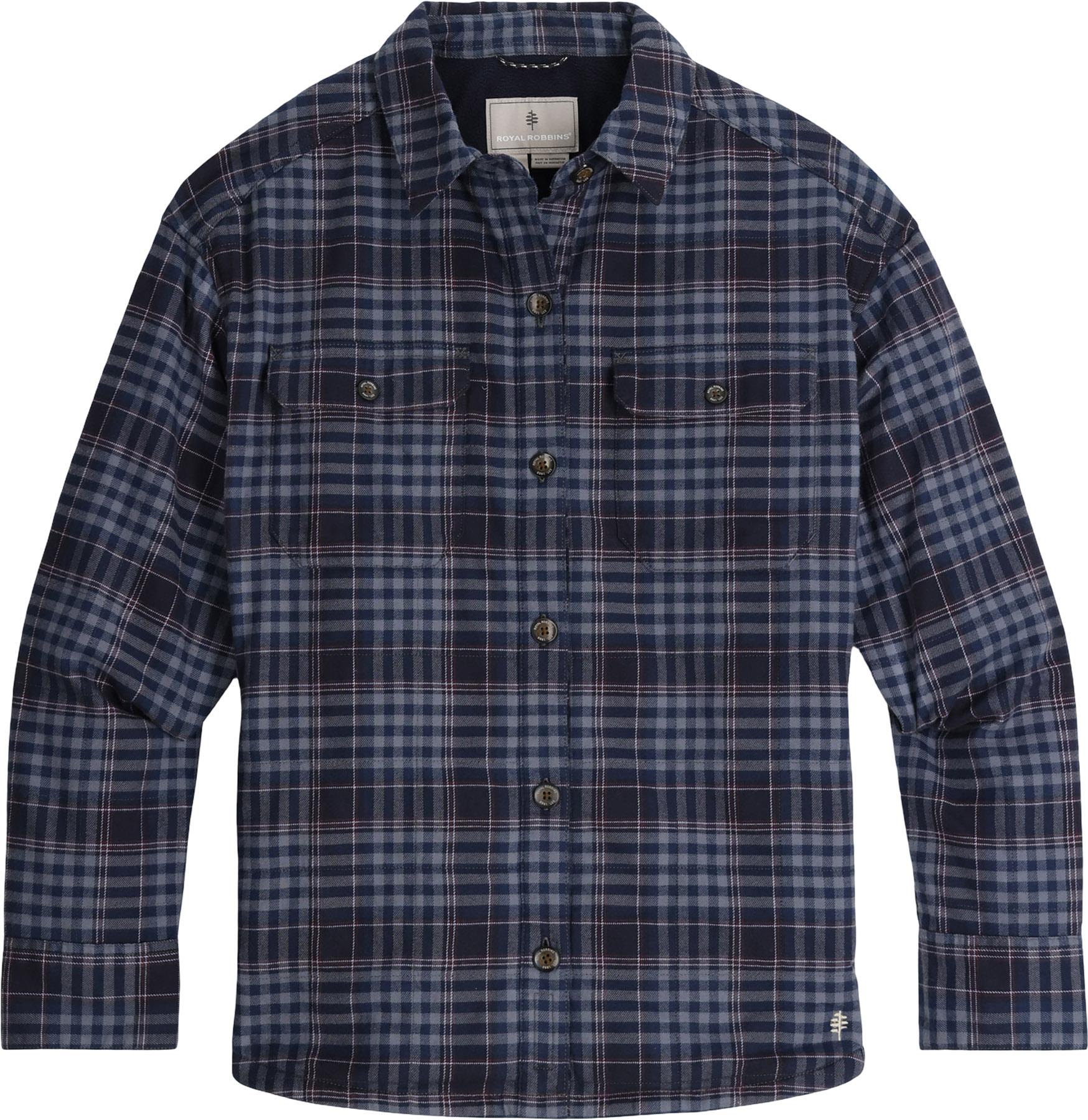 Image de produit pour Manteau-chemise en flanelle à manches longues Vista - Femme 