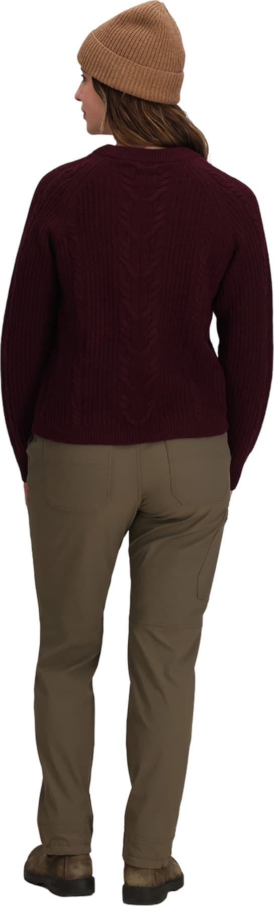 Numéro de l'image de la galerie de produits 3 pour le produit Chandail à col rond en tricot torsadé Rockcraft - Femme 