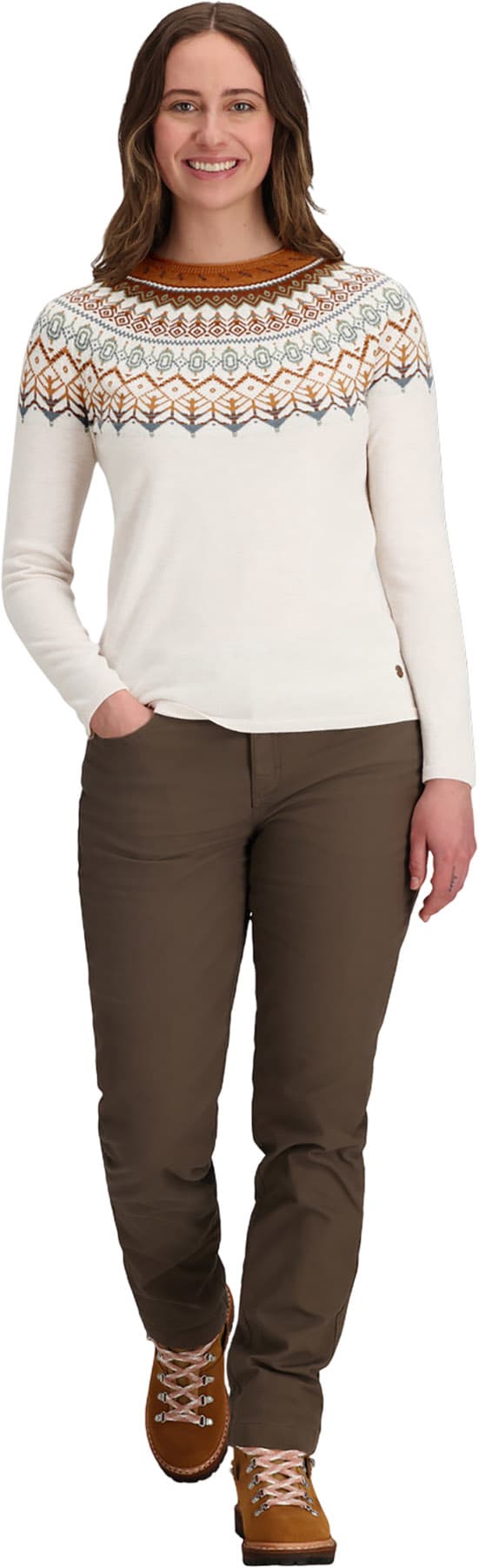 Product gallery image number 6 for product Westlands Fairisle Crew Neck Sweater - Women's
