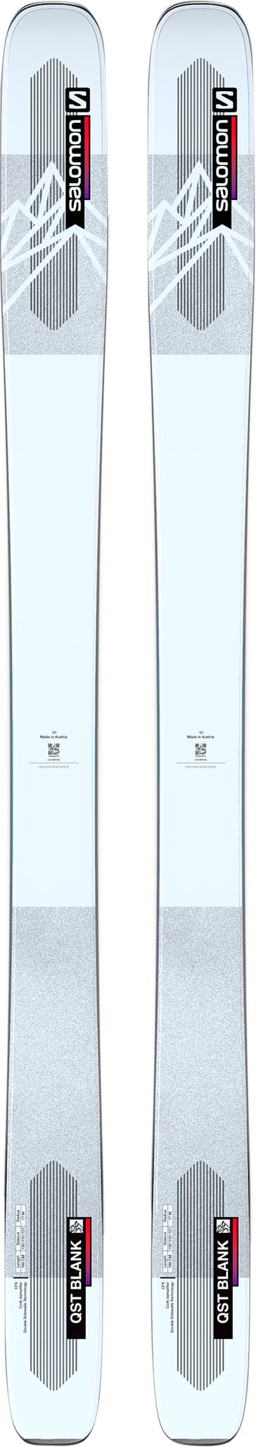 Product gallery image number 1 for product QST Blank Skis - Unisex