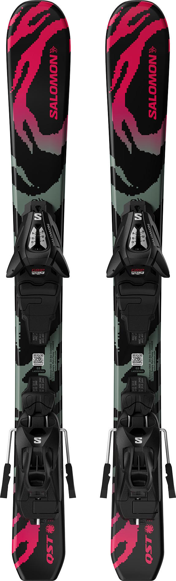 Image de produit pour Skis alpins QST Black XS (and C5) - Enfant