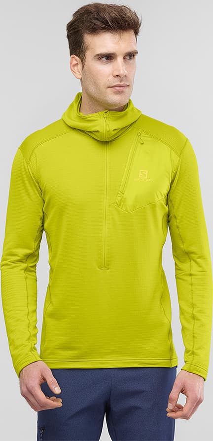 Product gallery image number 3 for product Grid Half Zip Mid Hoodie - Men's