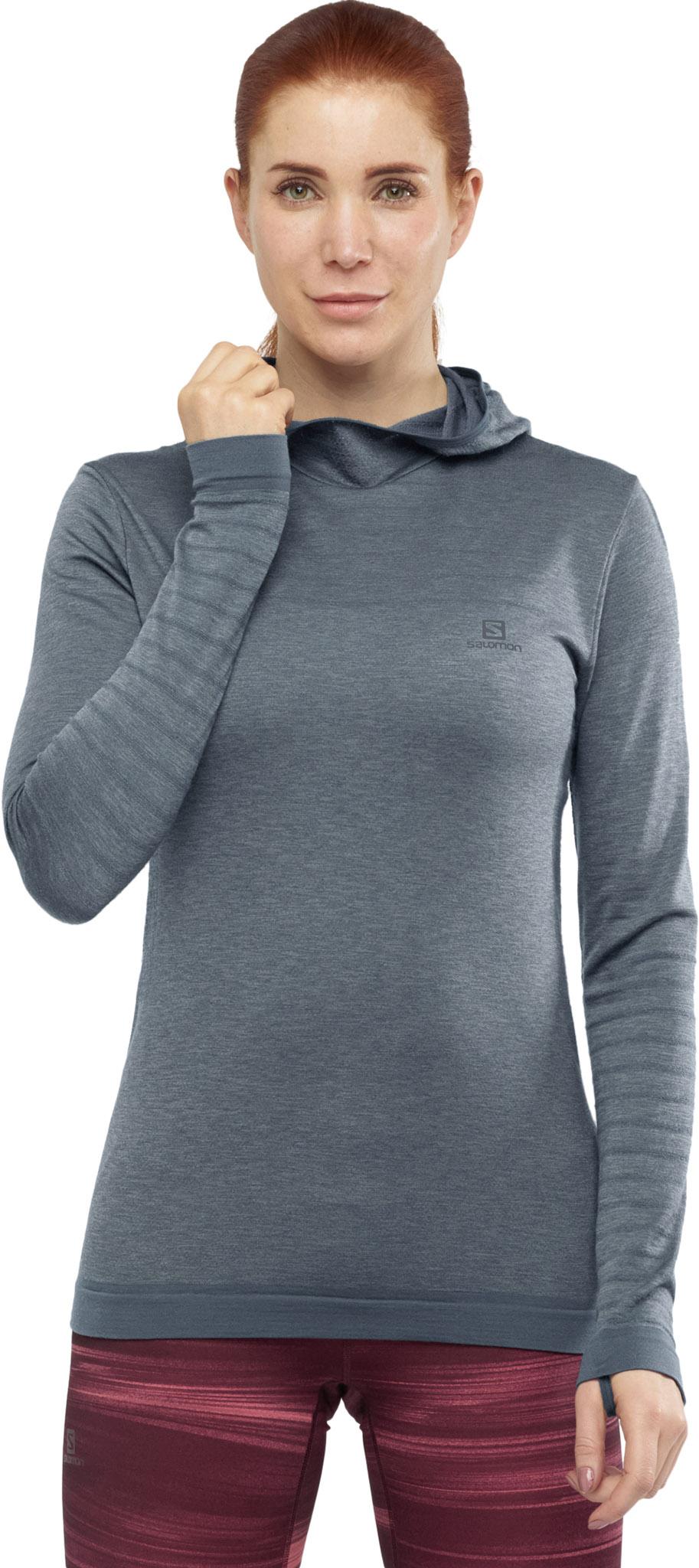 Product gallery image number 4 for product Outspeed Wool Long Sleeve Hoodie - Women's