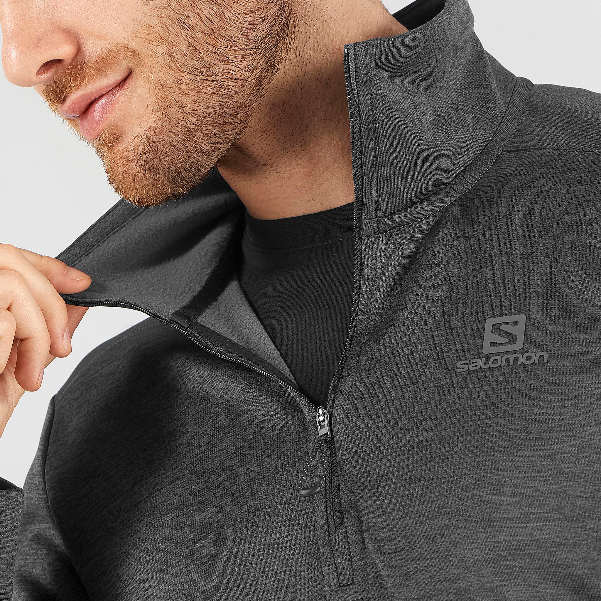 Product gallery image number 3 for product Essential Lightwarm Seamless Half Zip - Men's