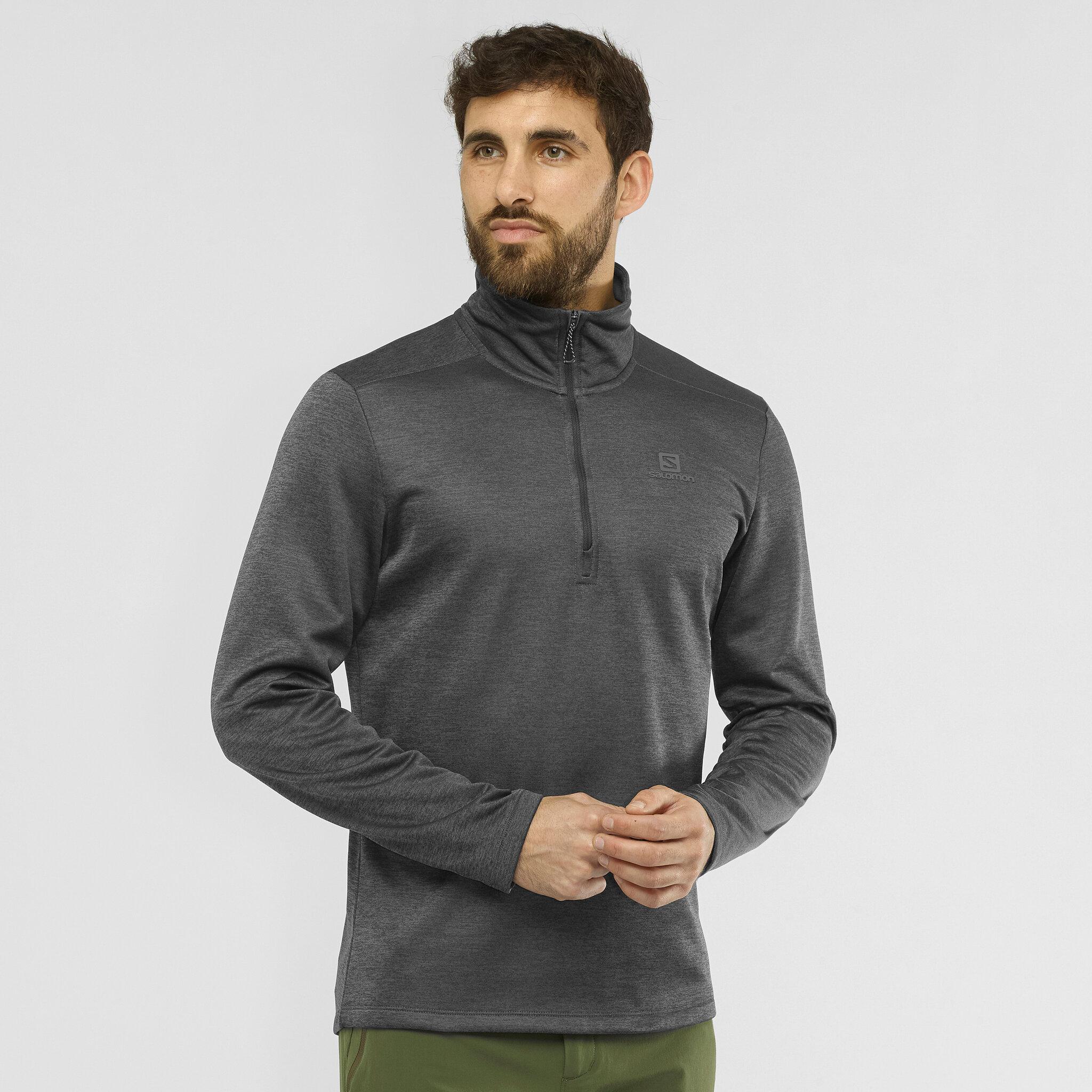 Product gallery image number 4 for product Essential Lightwarm Seamless Half Zip - Men's