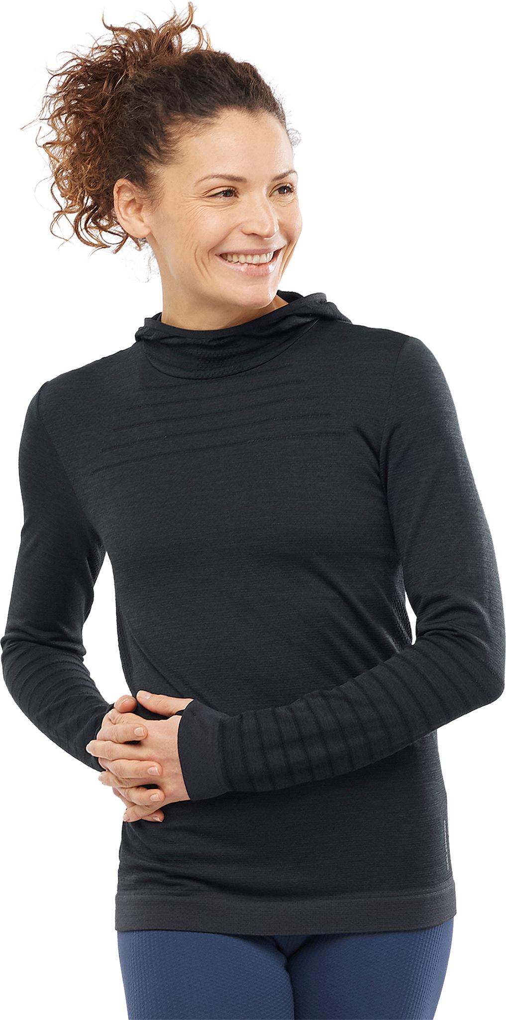 Product gallery image number 5 for product Outspeed Long Sleeve Wool Hoodie - Women's