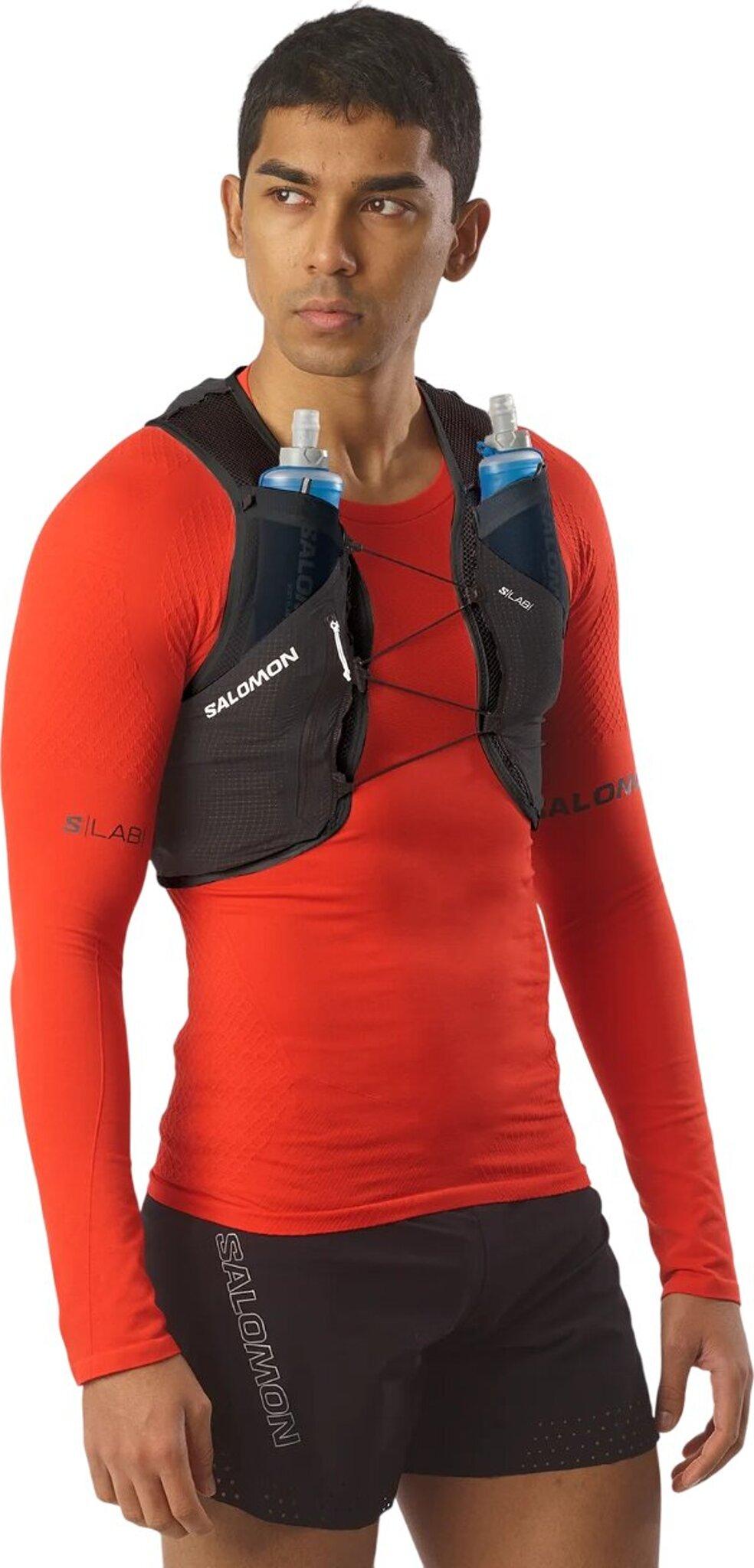 Product gallery image number 11 for product S/Lab Pulsar 3 Running Vest with Flasks - Unisex