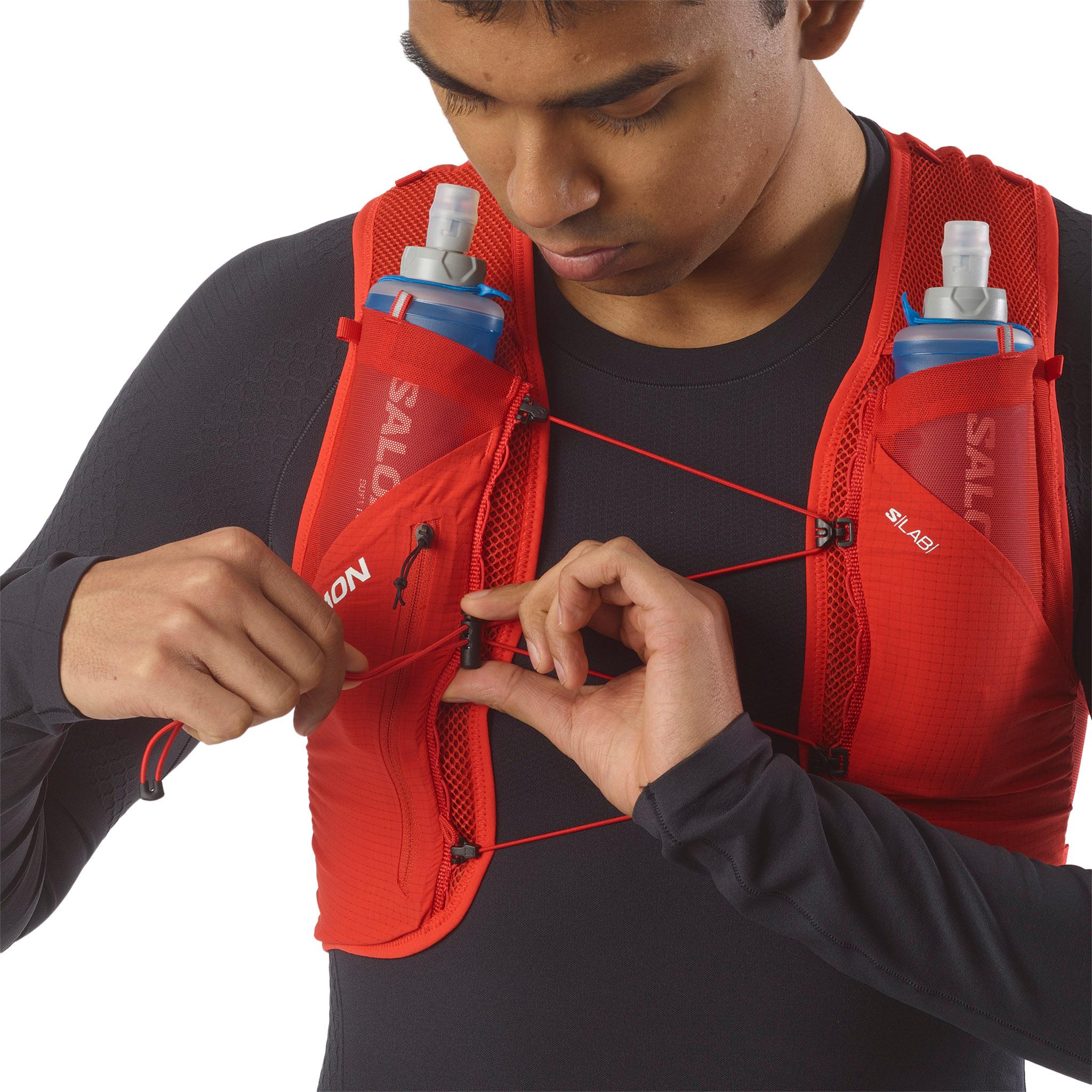 Product gallery image number 6 for product S/Lab Pulsar 3 Running Vest with Flasks - Unisex