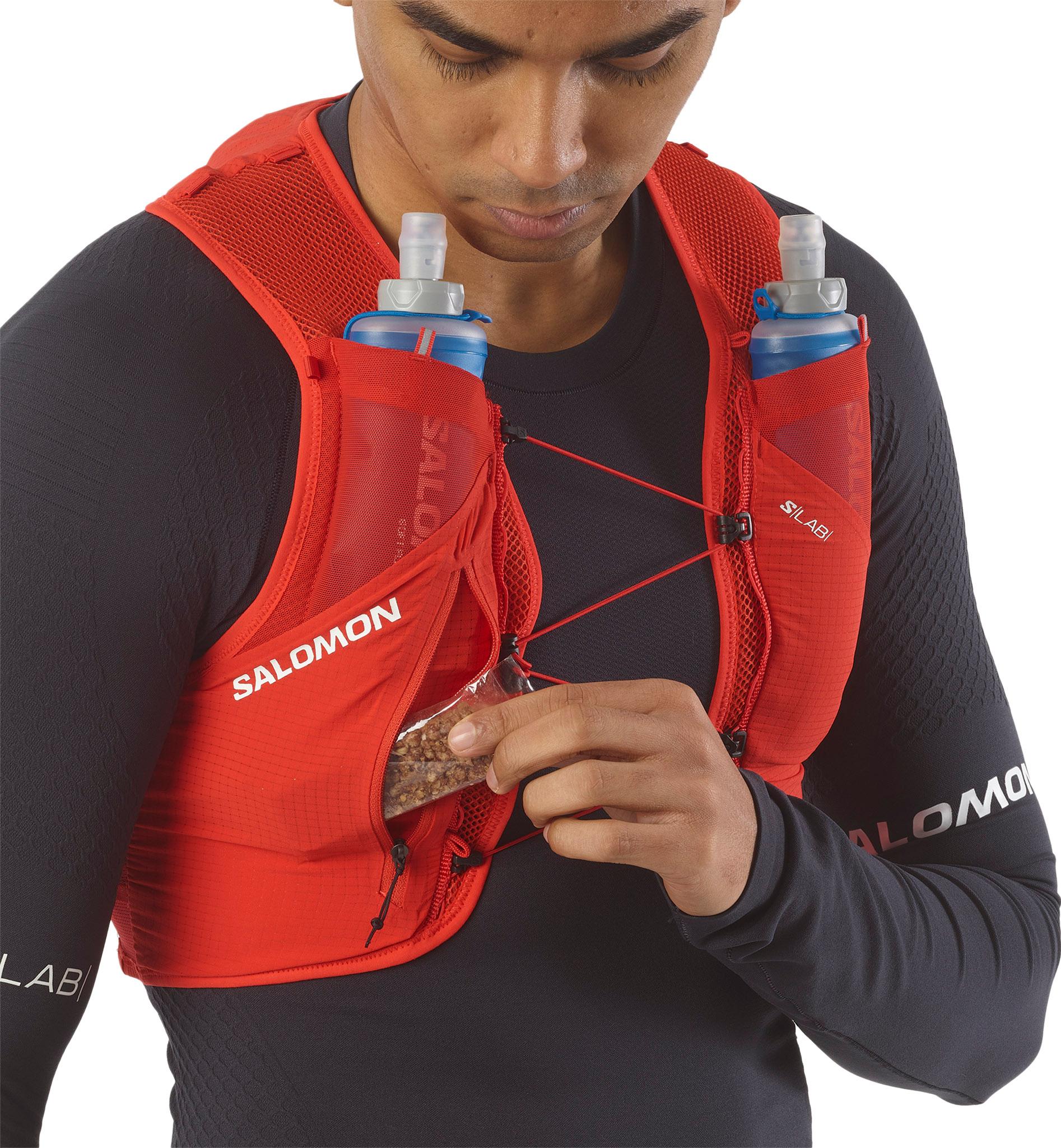 Product gallery image number 4 for product S/Lab Pulsar 3 Running Vest with Flasks - Unisex