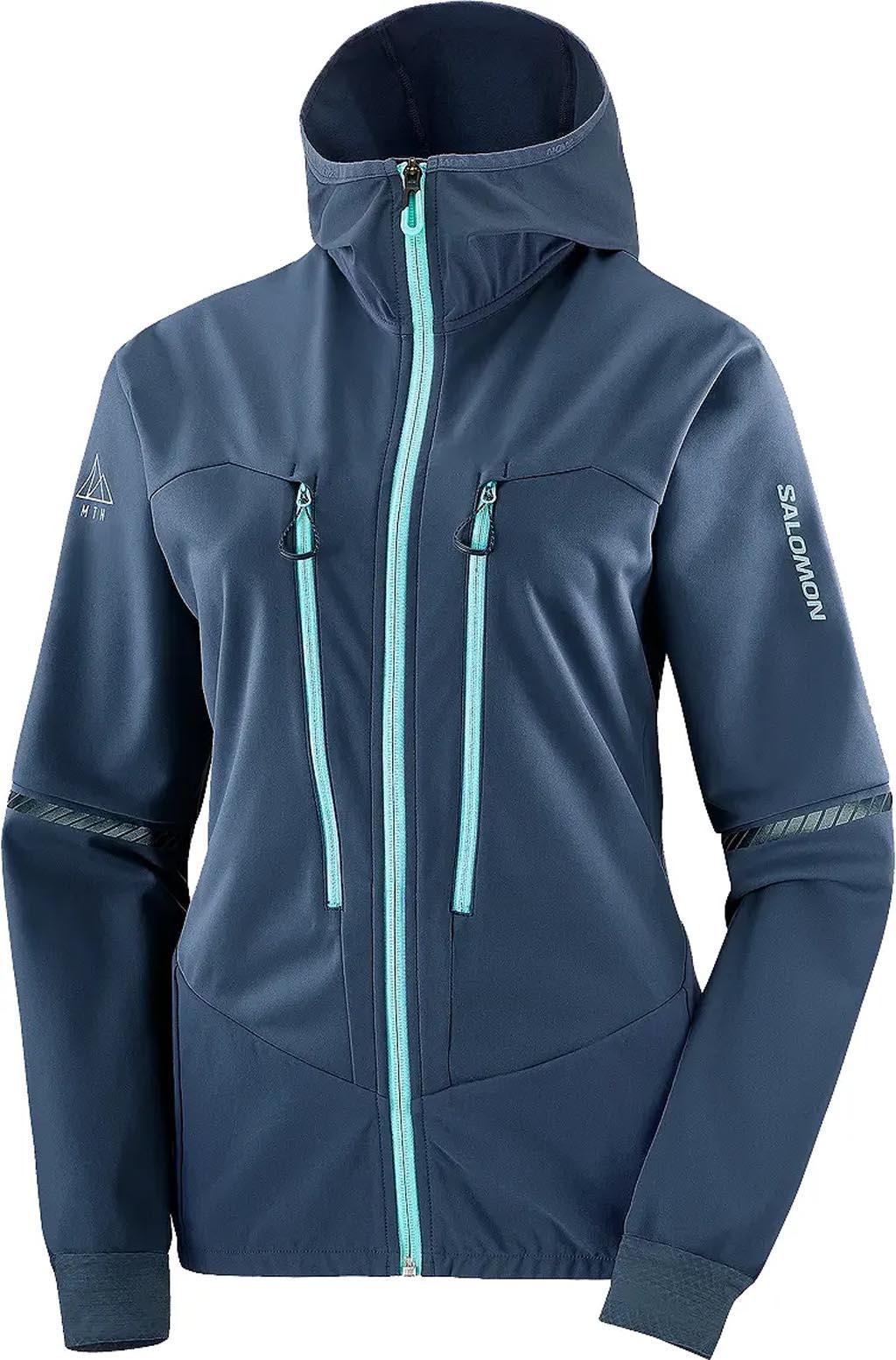 Product gallery image number 1 for product MTN Full Zip Softshell Hooded Wind Jacket - Women's