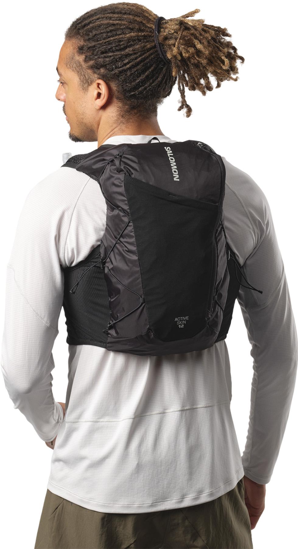 Product gallery image number 4 for product Veste d'hydratation de course avec flasque Active Skin 12L - Unisexe