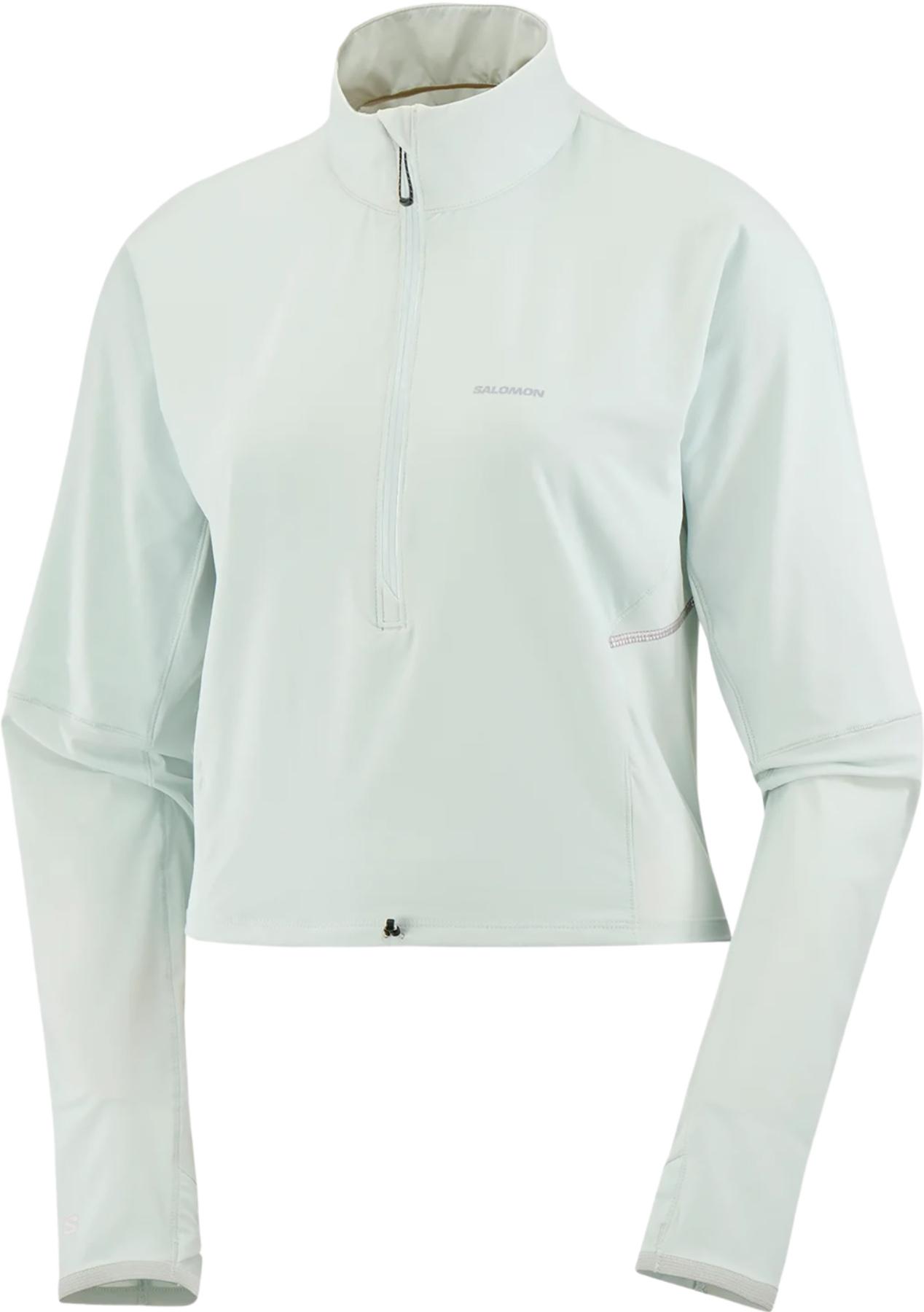 Product gallery image number 1 for product Sense Aero Hybrid Cropped Half Zip Midlayer Pullover - Women's