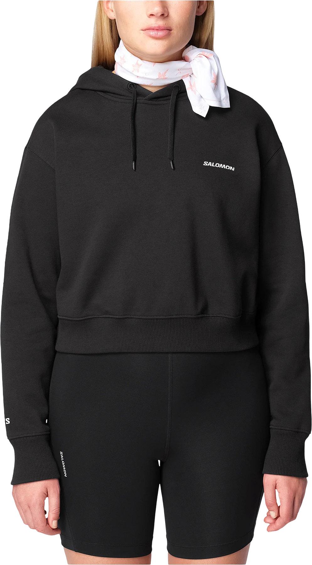 Product gallery image number 6 for product Salomon Logo Short Hoodie - Women's