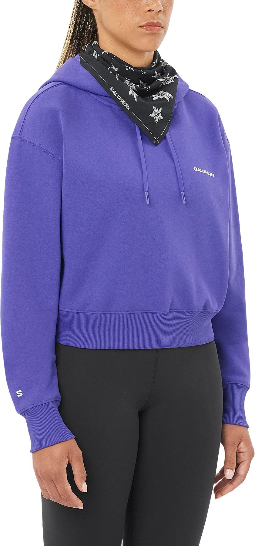 Product gallery image number 3 for product Salomon Logo Short Hoodie - Women's