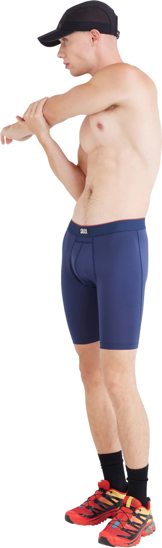 Product gallery image number 4 for product Multi-Sport Mesh Performance 2 Pack Long Boxer Brief with Fly 8" - Men's