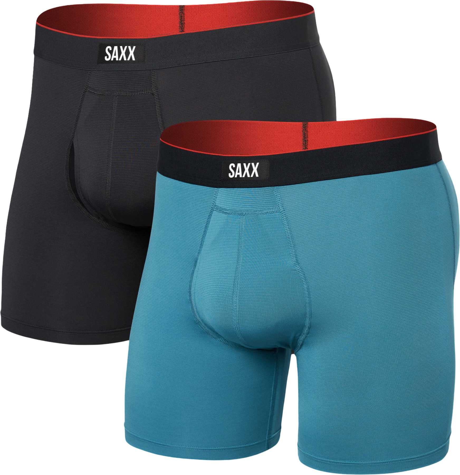 Product image for Multi-Sport Mesh Performance 2 Pack Boxer Brief with Fly 6" - Men's