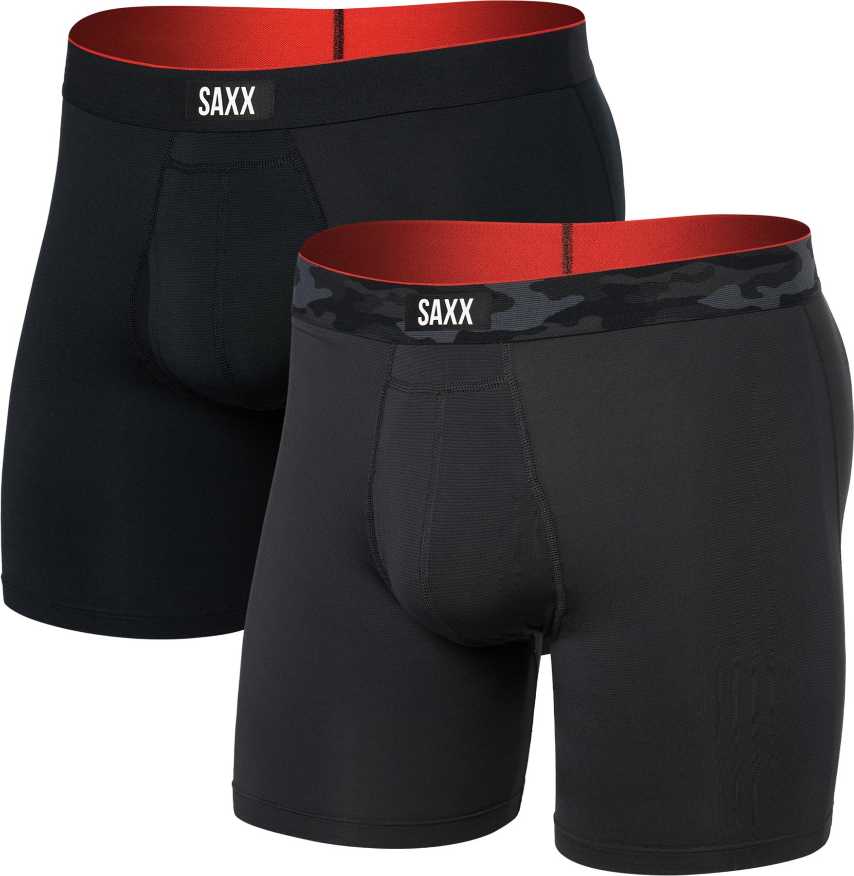 Product image for Multi-Sport Mesh Performance 2 Pack Boxer Brief with Fly 6" - Men's