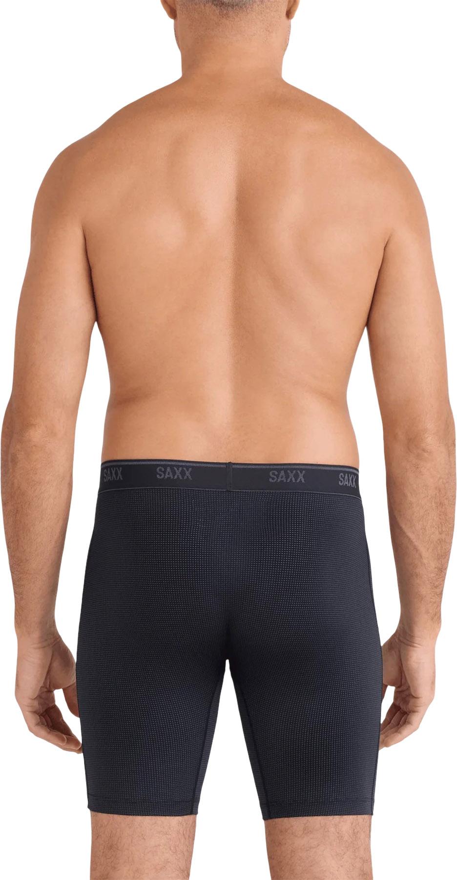 Product gallery image number 2 for product Quest Quick-Dry Mesh Performance 3 Pack Long Boxer Brief with Fly 8" - Men's