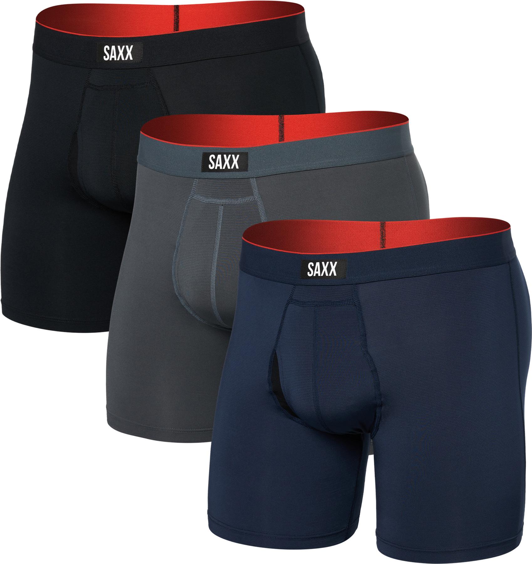 Product gallery image number 1 for product Multi-Sport Mesh Performance 3 Pack Boxer Brief with Fly 6" - Men's