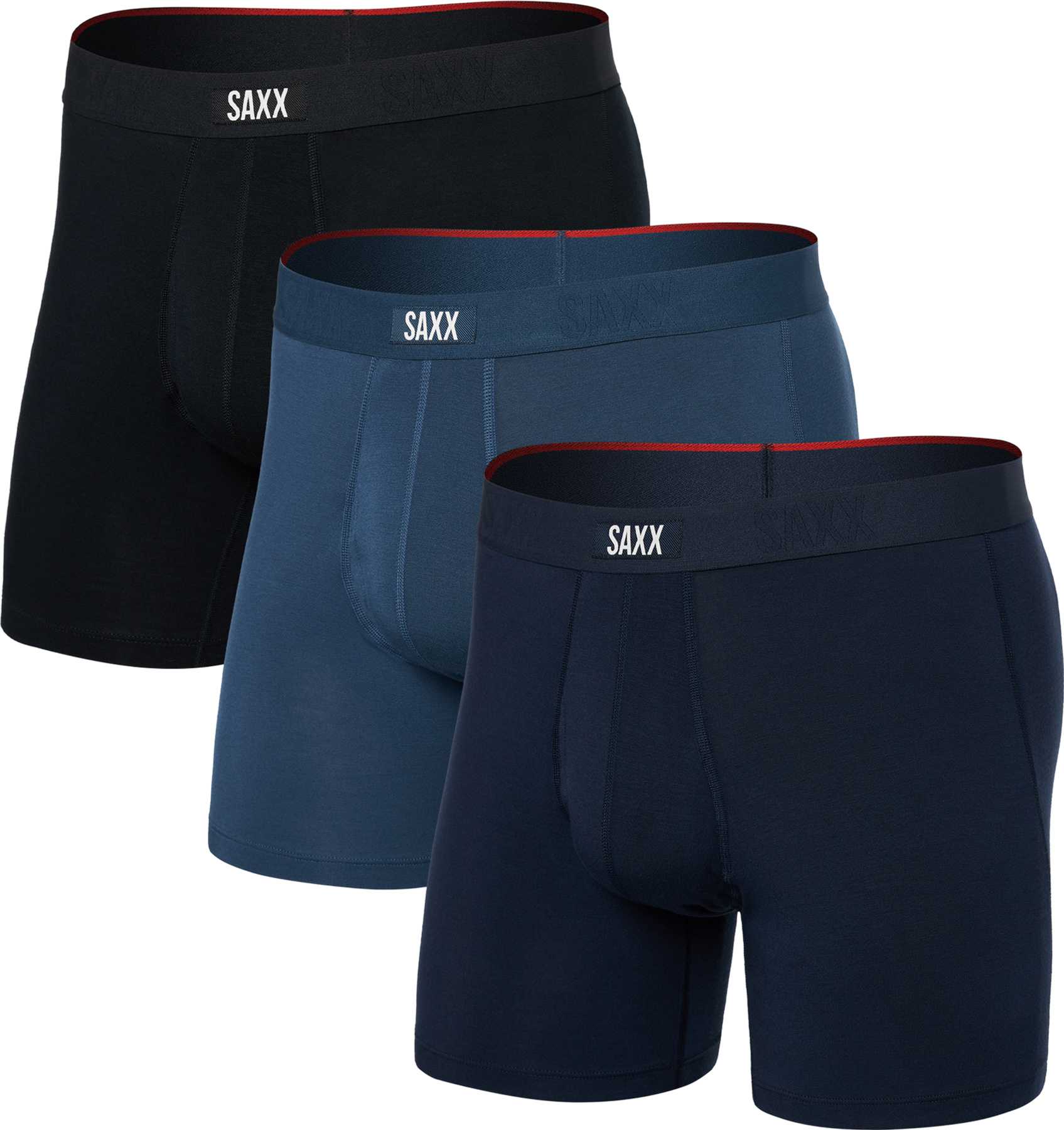 Product image for Vibe Xtra 3 Pack Boxer Brief with Fly 6" - Men's