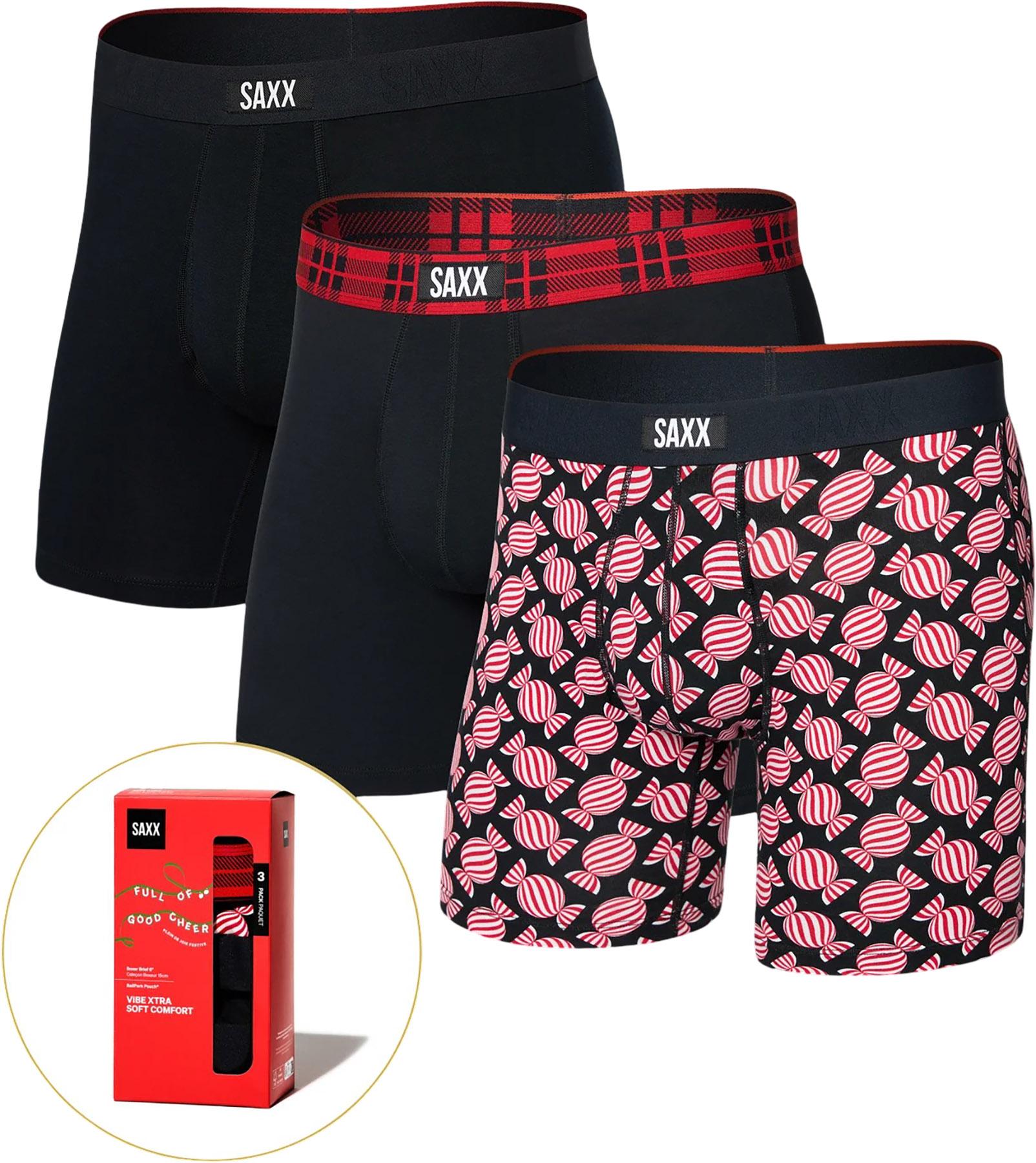 Product image for Vibe Xtra 3 Pack Boxer Brief with Fly 6" - Men's