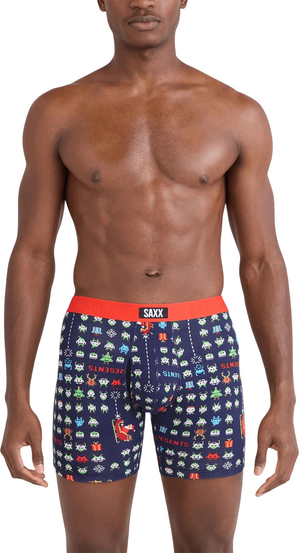 Numéro de l'image de la galerie de produits 4 pour le produit Boxeurs longs avec braguette paquet de 5 Vibe Xtra Soft Comfort 6" - Homme