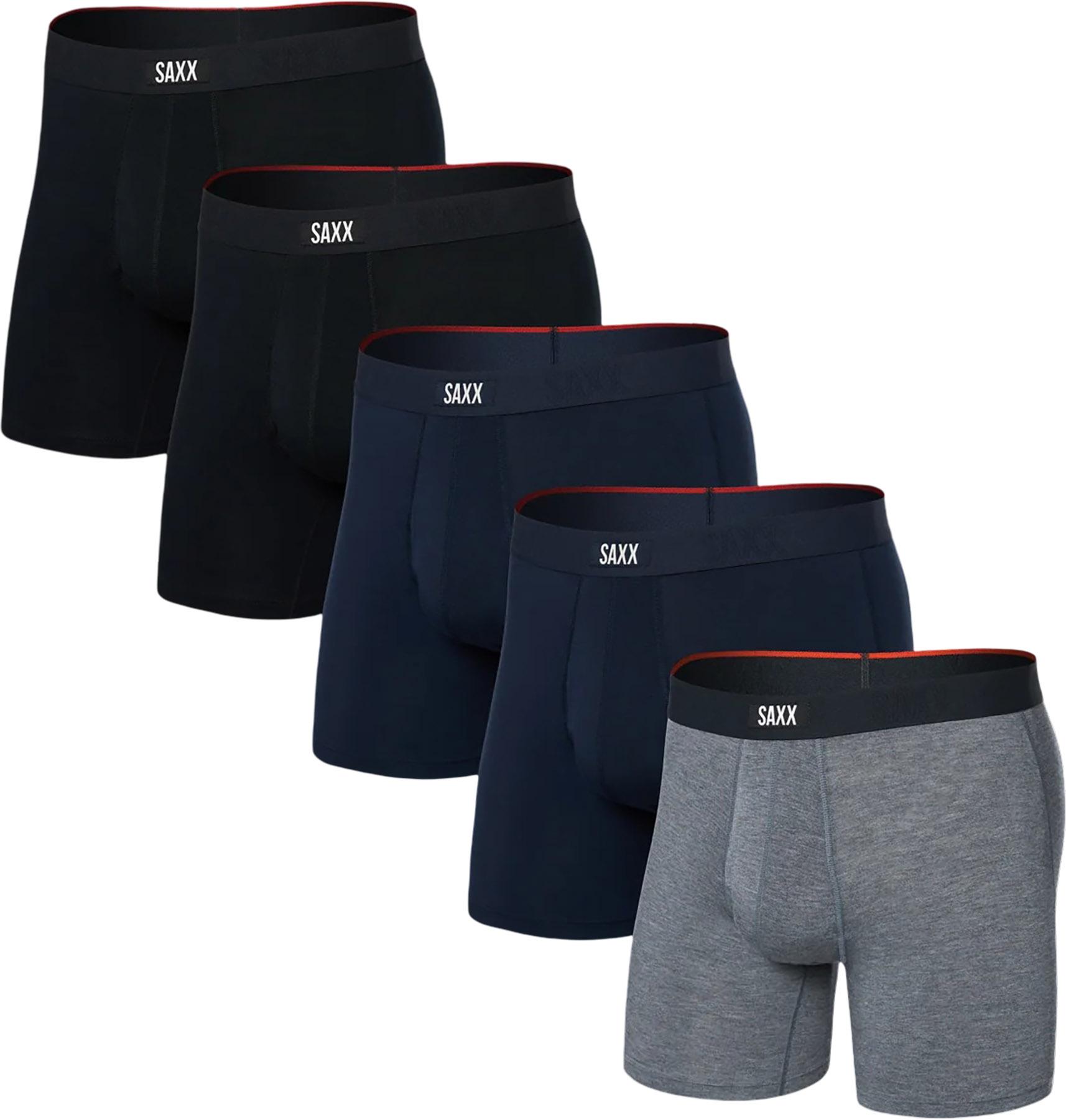 Product image for Vibe Xtra Soft Comfort 5 Pack Boxer Brief with Fly 6" - Men's