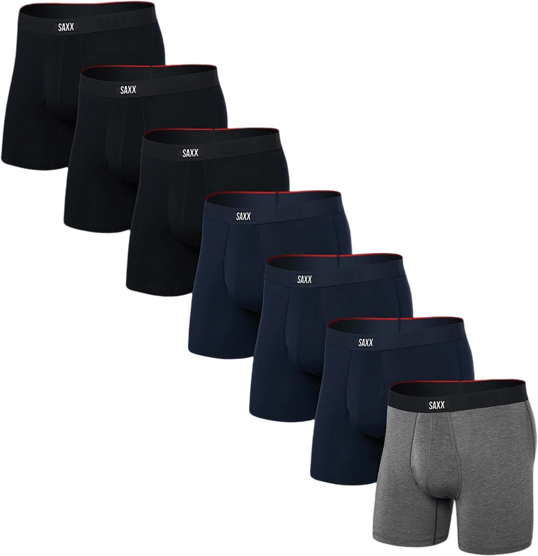 Product image for Vibe Xtra Soft Comfort 7 Pack Boxer Brief with Fly 6" - Men's