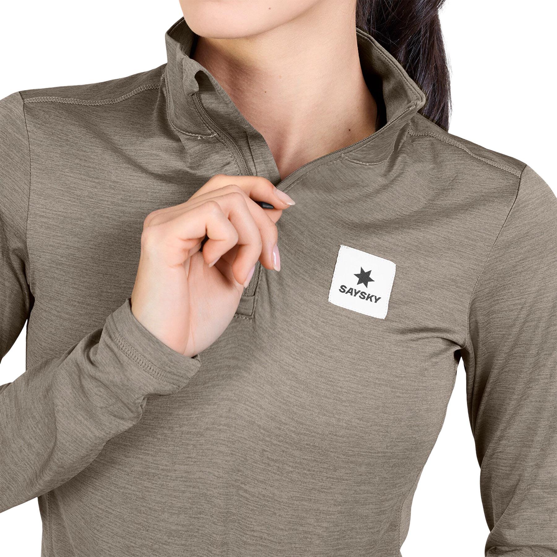 Product gallery image number 6 for product Pace Half Zip Long Sleeve Running Top - Women's