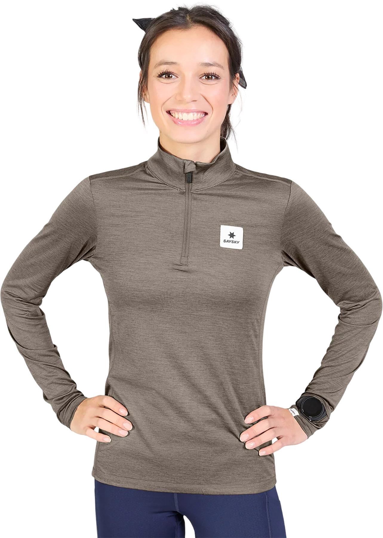 Product gallery image number 2 for product Pace Half Zip Long Sleeve Running Top - Women's