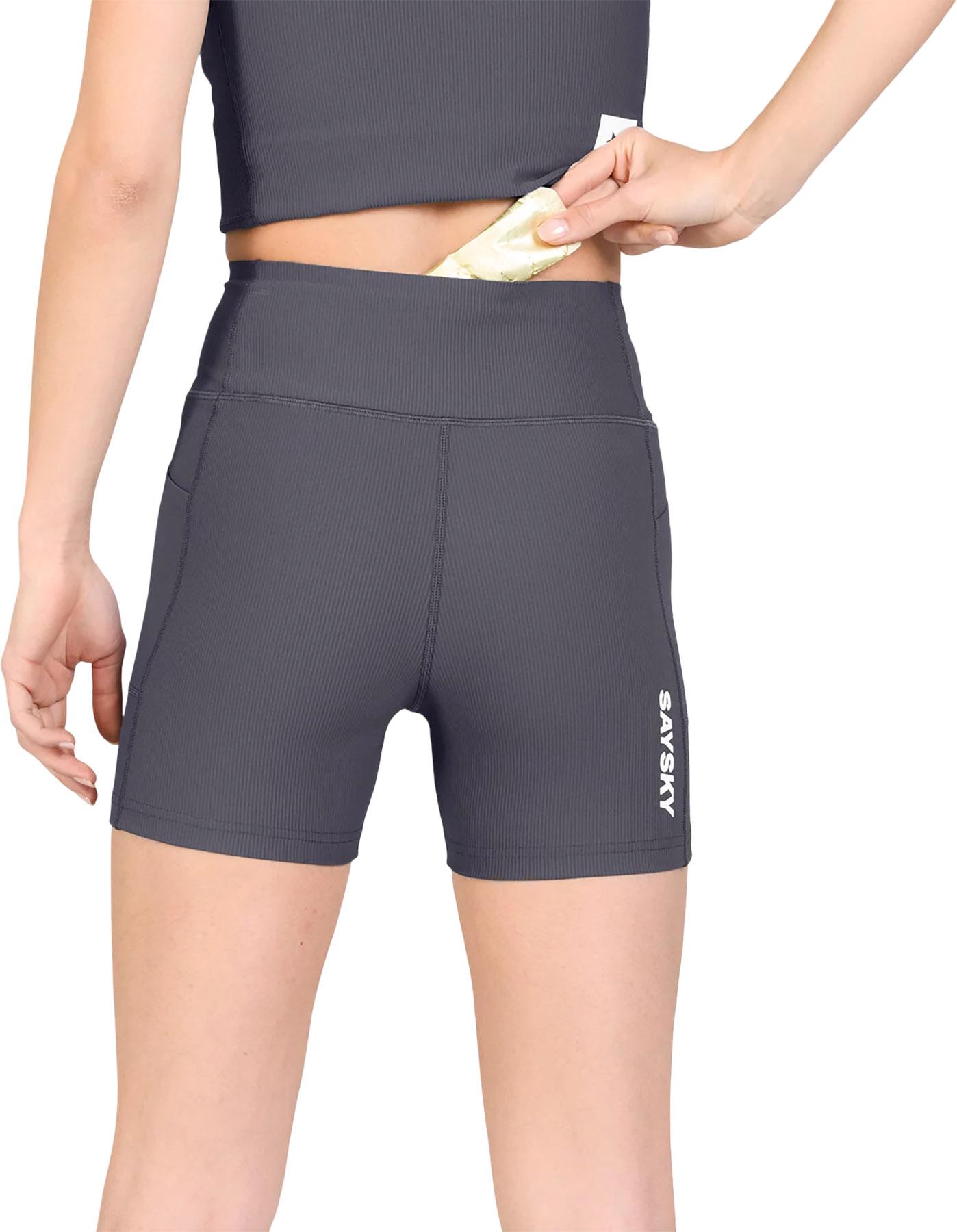 Numéro de l'image de la galerie de produits 2 pour le produit Collant court côtelé Combat+ - Femme