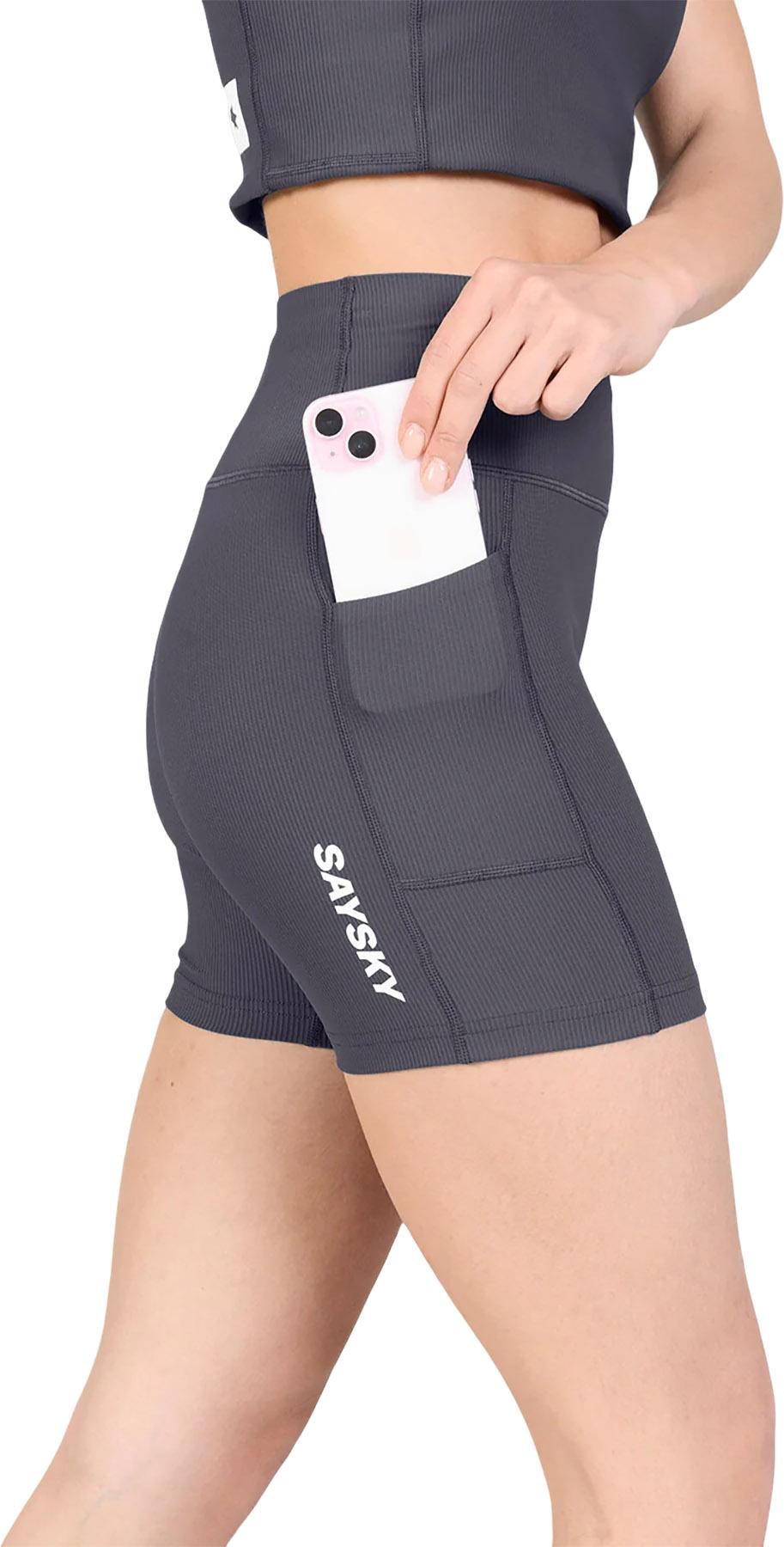 Numéro de l'image de la galerie de produits 3 pour le produit Collant court côtelé Combat+ - Femme
