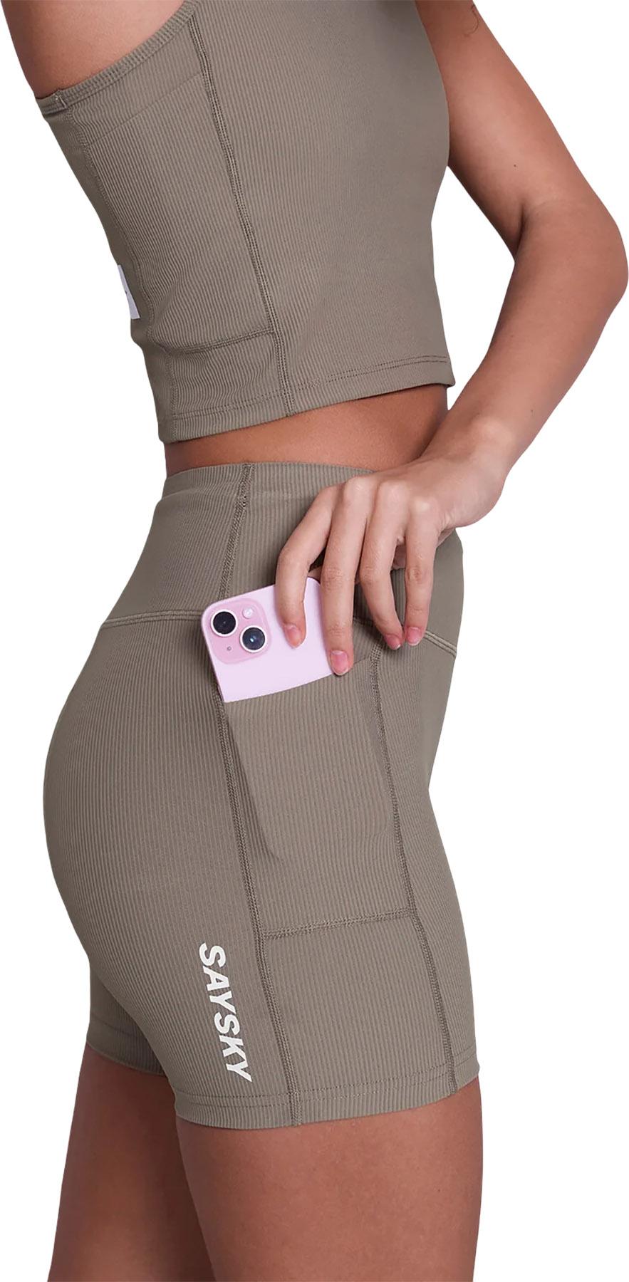 Product gallery image number 2 for product Combat+ Rib Short Tights 4" - Women's