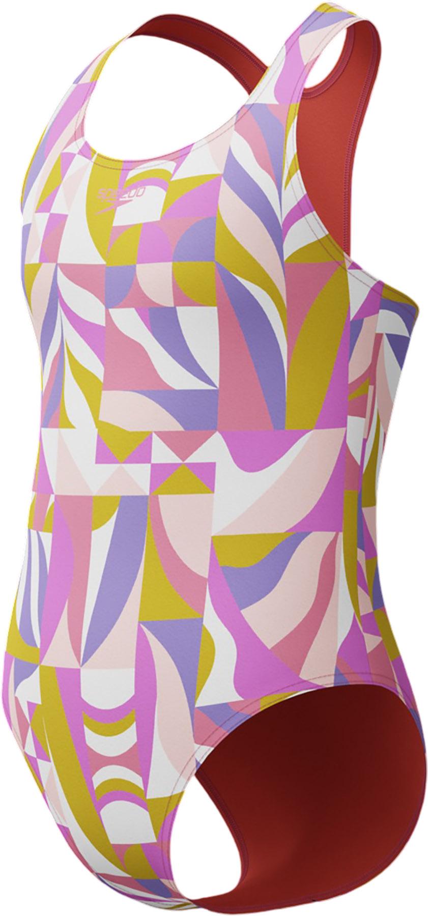 Product image for Maillot de bain une pièce imprimé à dos nageur - Fille