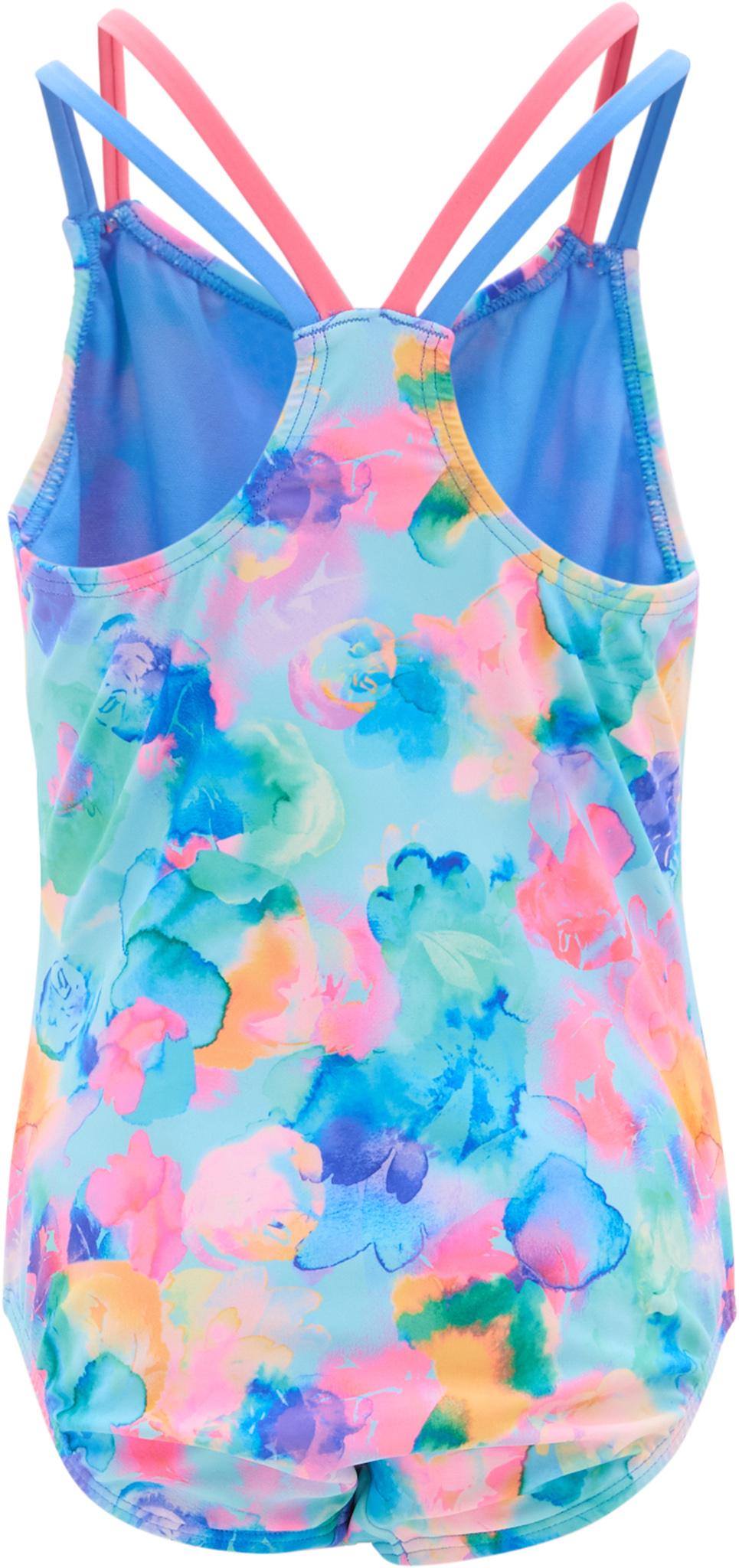 Product gallery image number 2 for product Printed Strappy One Piece Swimsuit - Girls