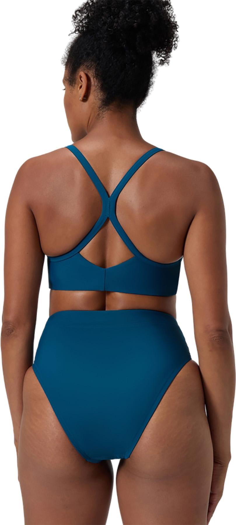 Numéro de l'image de la galerie de produits 2 pour le produit Bas de bikini taille haute uni - Femme