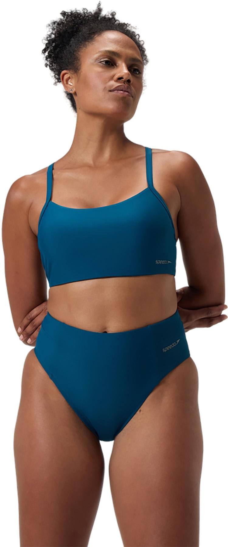 Numéro de l'image de la galerie de produits 3 pour le produit Bas de bikini taille haute uni - Femme