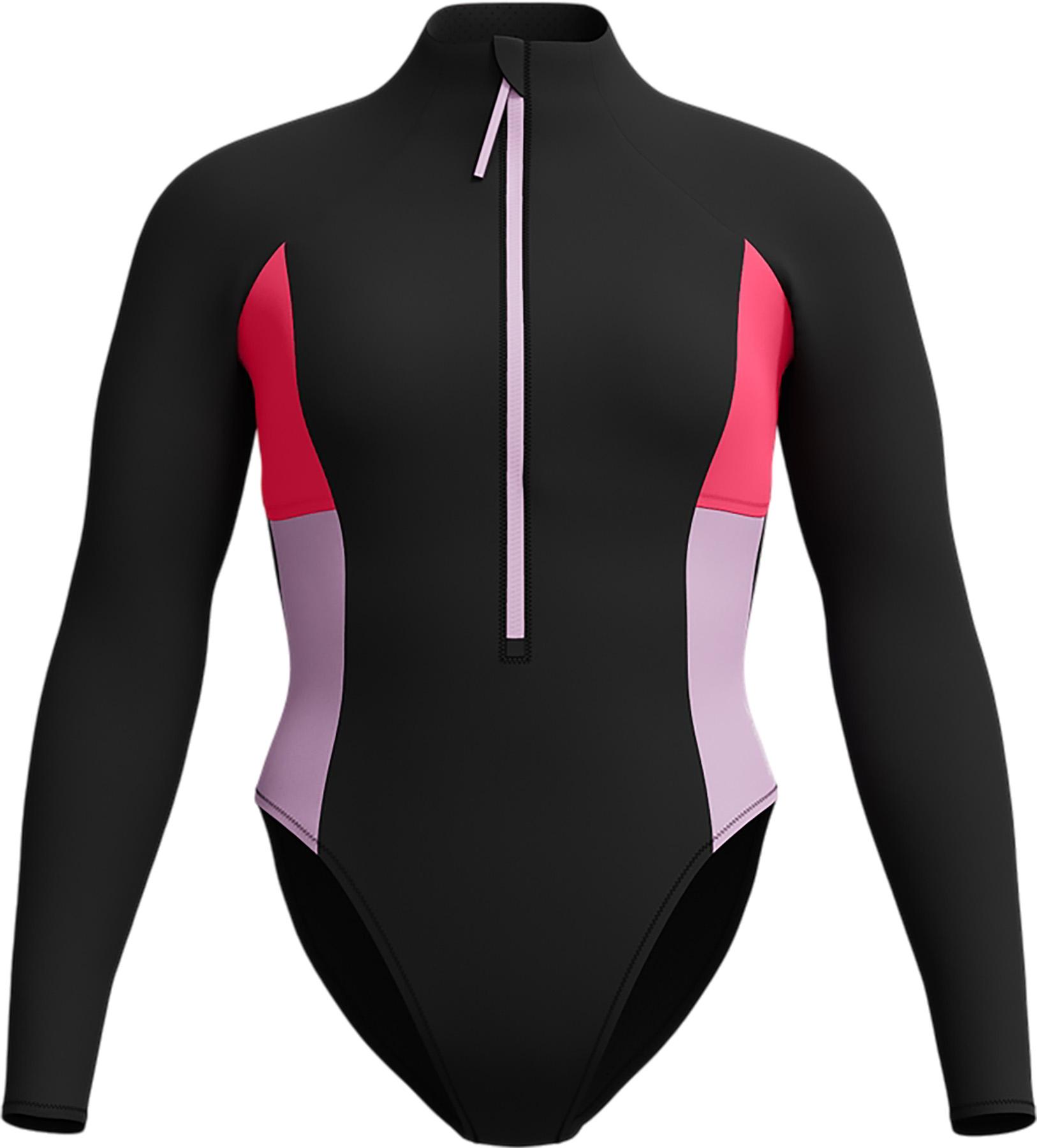 Product image for Colourblock Long Sleeve Zip Swimsuit - Women's