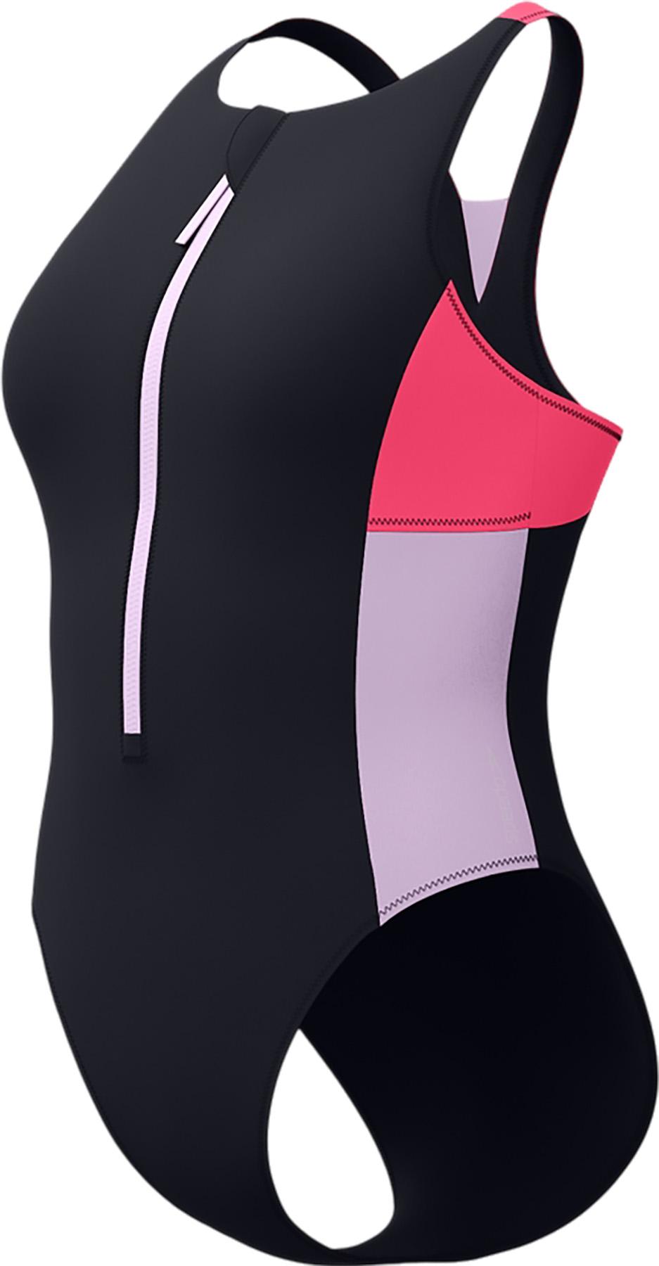 Product gallery image number 4 for product Colorblock Zip One Piece Swimsuit - Women's