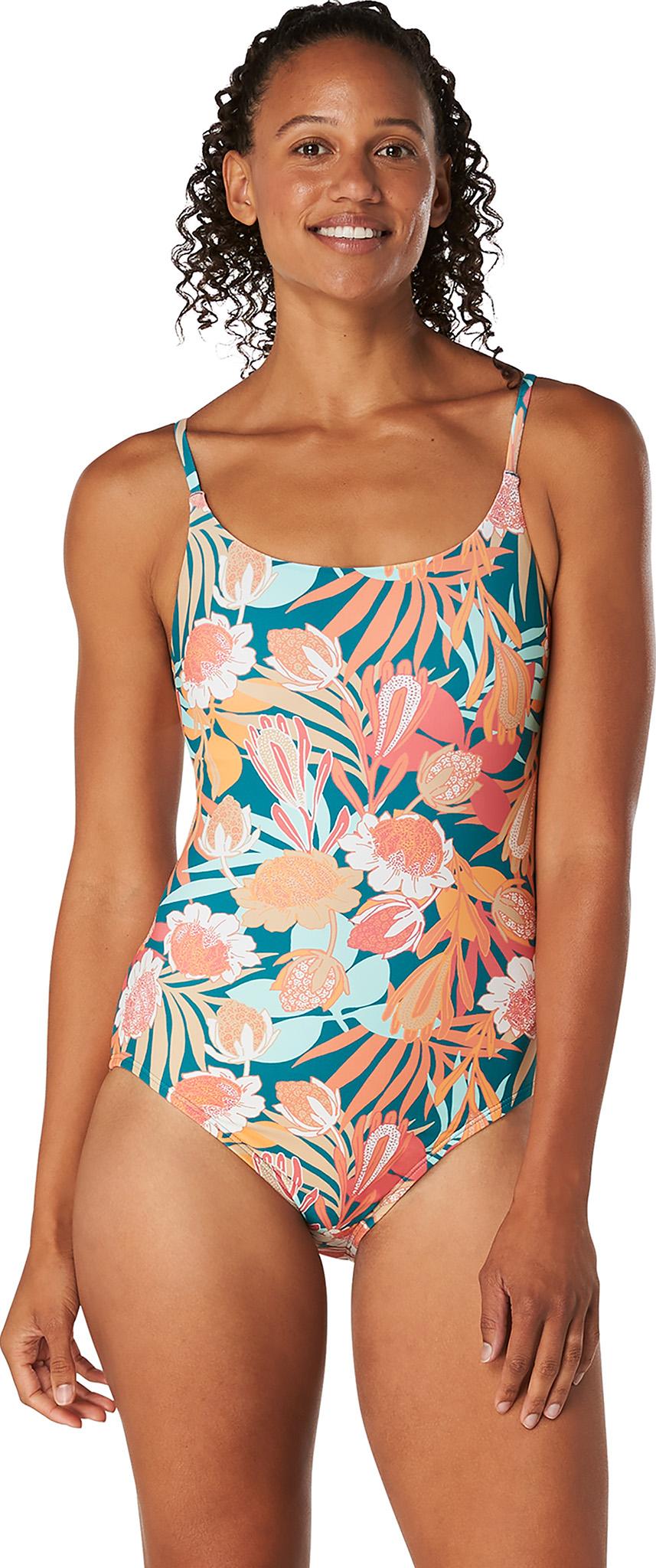 Product image for Printed Double Cross Back One-Piece Swimsuit - Women's