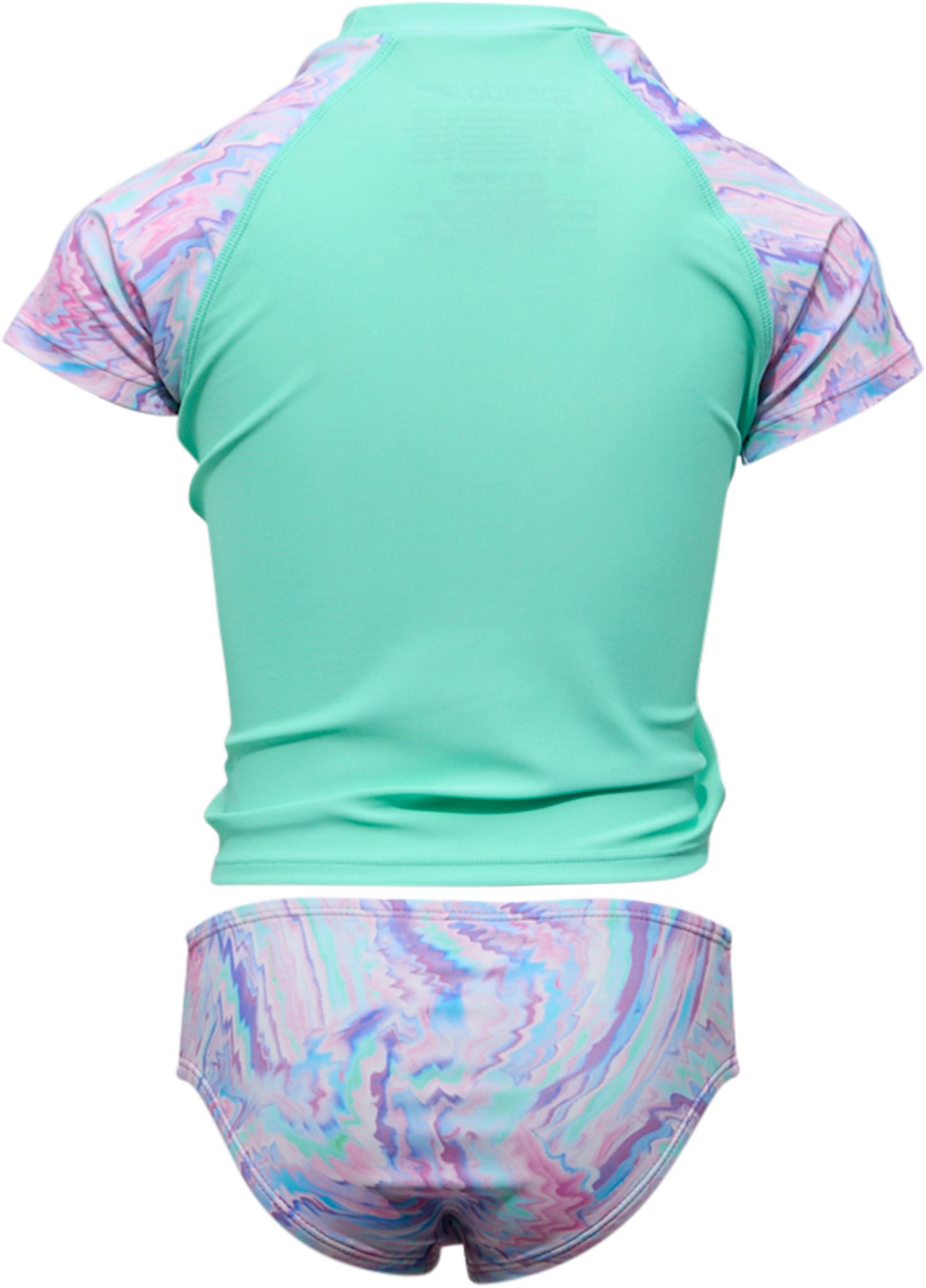 Product gallery image number 2 for product Short Sleeve Rashguard Swim Set - Girls