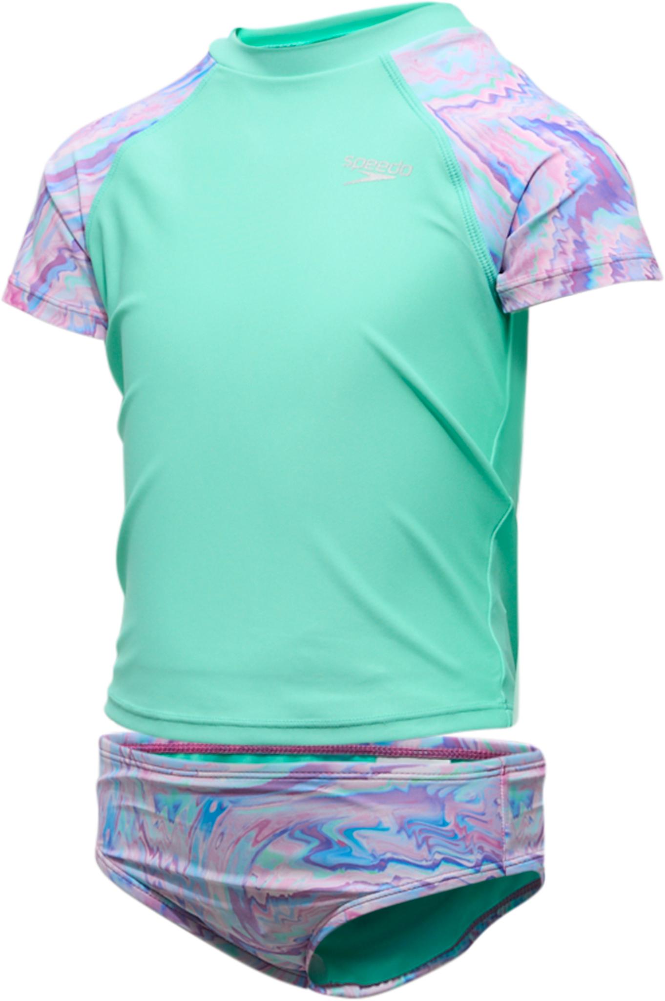 Product gallery image number 3 for product Short Sleeve Rashguard Swim Set - Girls