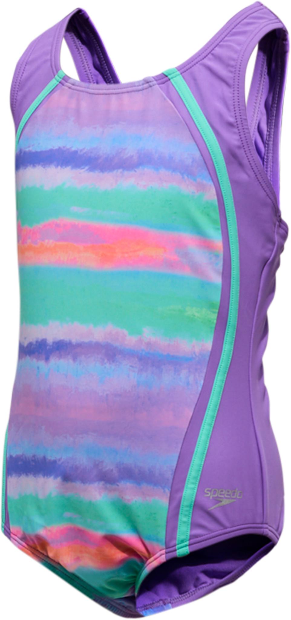 Product gallery image number 3 for product Printed SPORT Splice One Piece Swimsuit - Girl