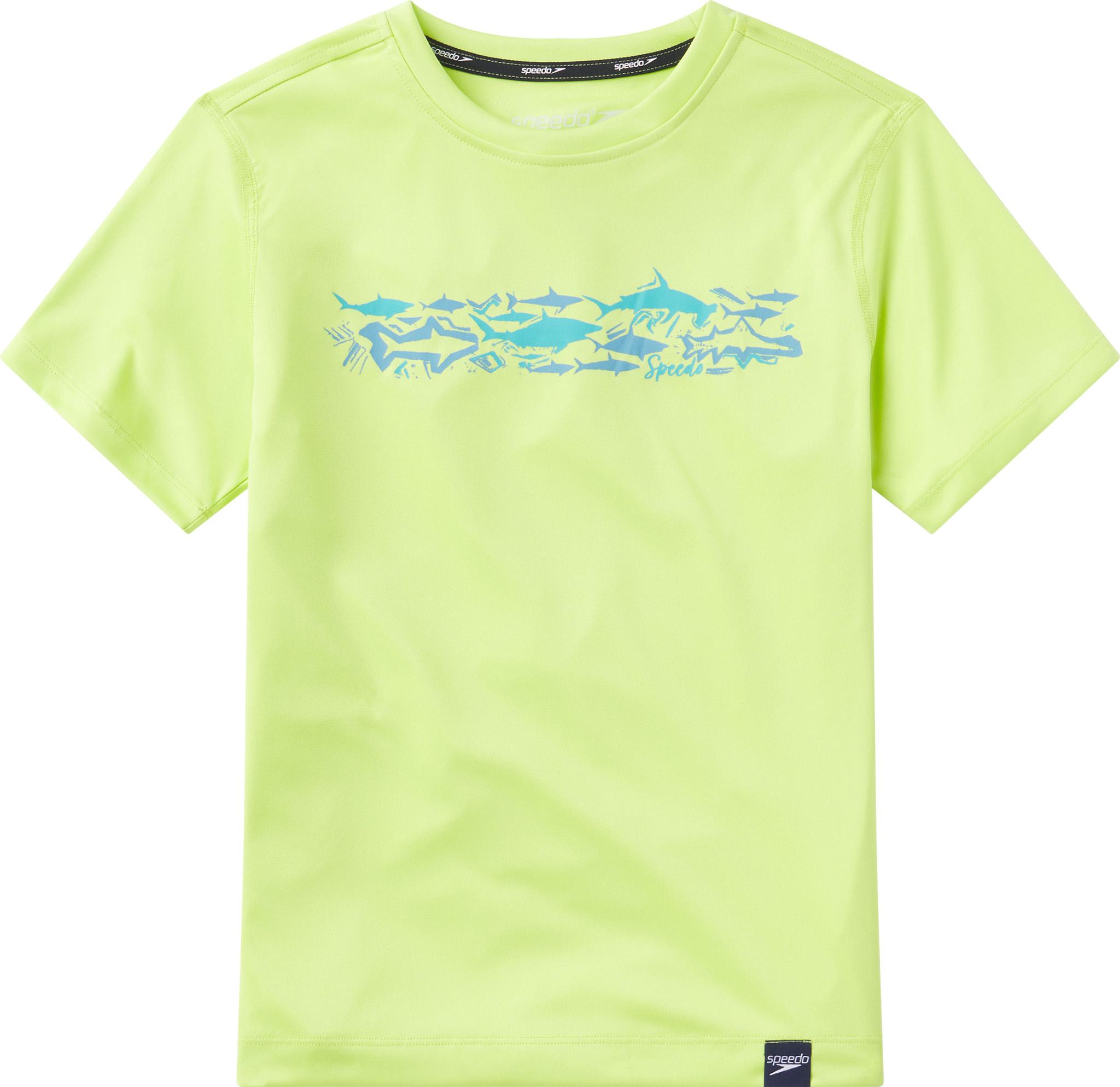 Product gallery image number 1 for product Short Sleeve Graphic Crew Neck Swim Tee - Boys