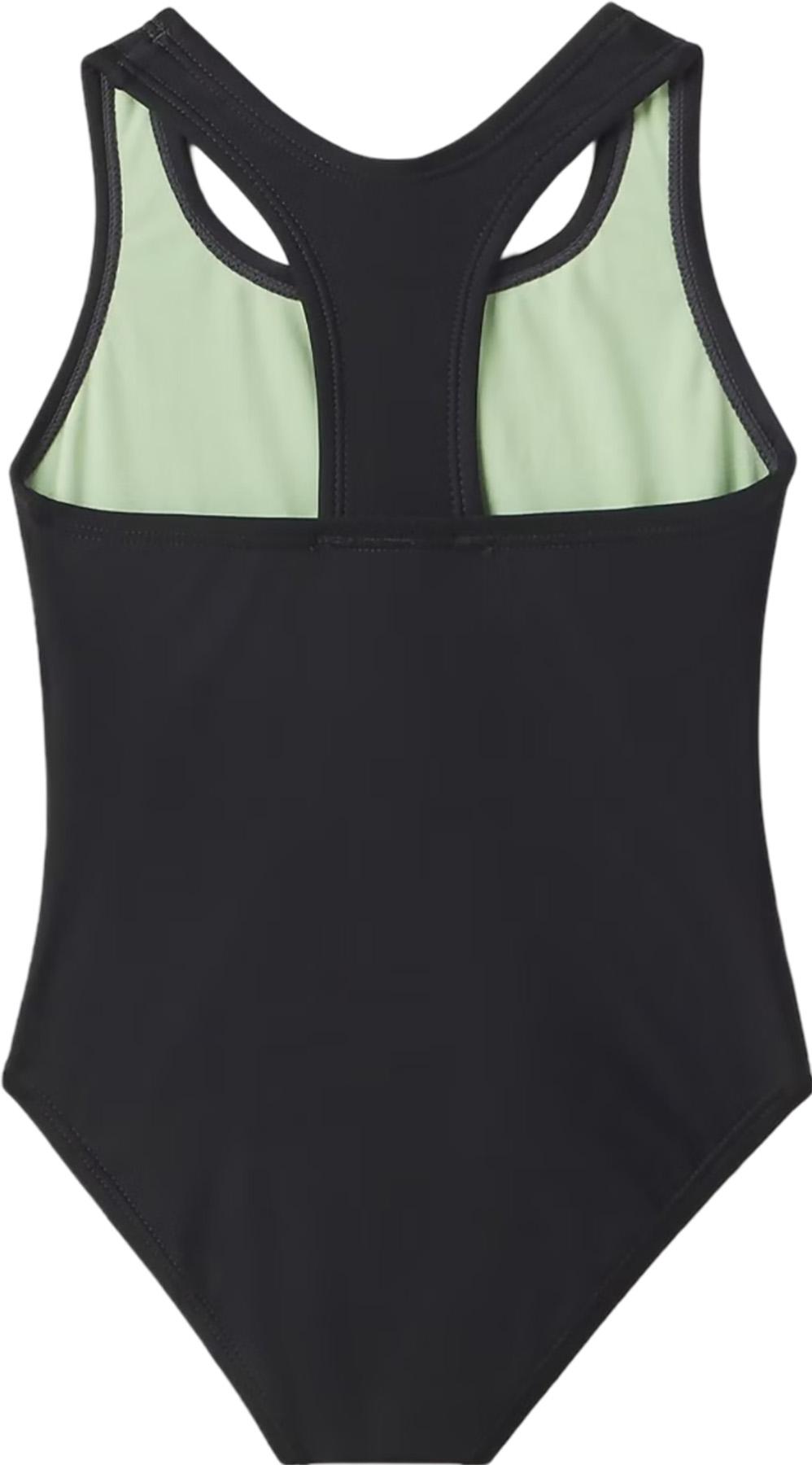 Product gallery image number 2 for product Solid Racerback One-Piece Swimsuit - Girls